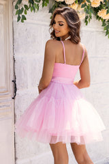 Mesh Hem Belted Cami Dress | Dress In Beauty