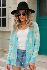 Floral Print Long Sleeve Sweater | Dress In Beauty