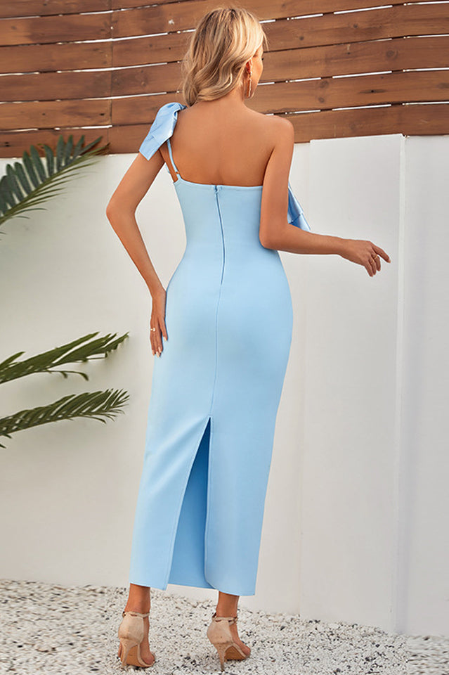 Lakelynn Ruffle Blue Maxi Dress | Dress In Beauty