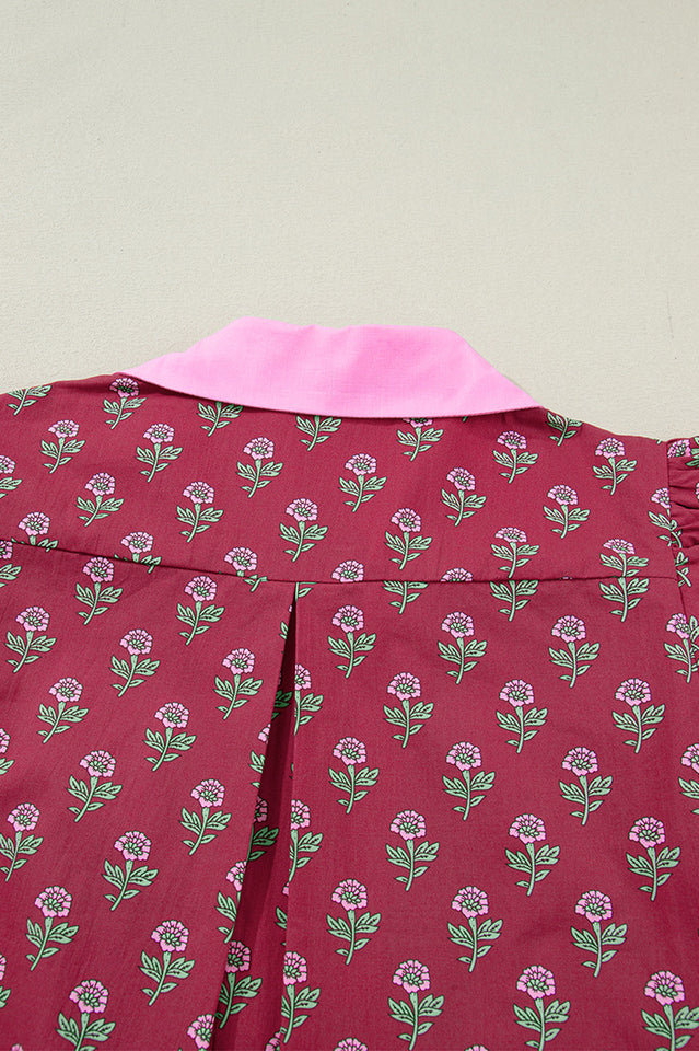 Floral Print Puff Sleeve Blouse | Dress In Beauty