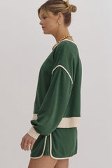 Rosey Red Pullover & Skort Set