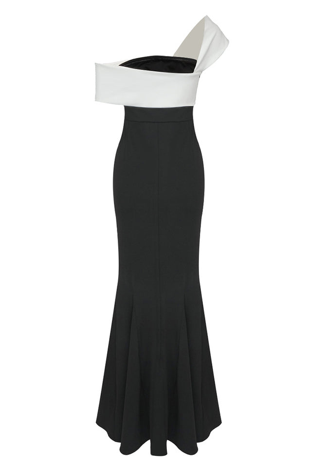 Asymmetric Off Shoulder Maxi Dress | Dress In Beauty