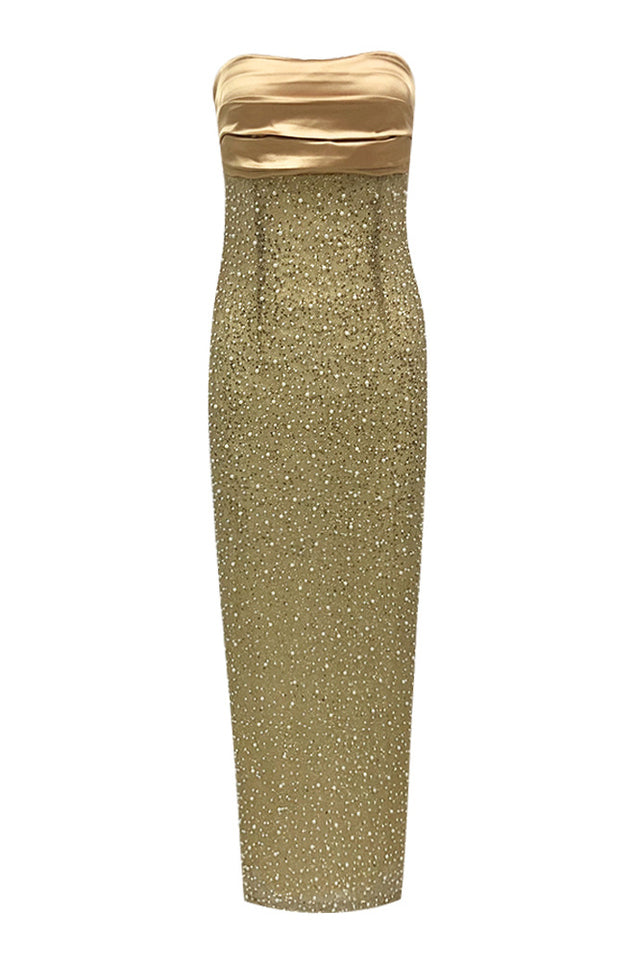Lainey Pearls Beaded Maxi Dress | Dress In Beauty