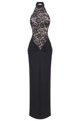 Janice Halterneck Lace Floral Maxi Dress | Dress In Beauty