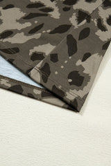 Camo Leopard Print Fitted T-Shirt | Dress In Beauty
