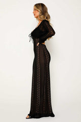 Lace V Neck Slit Two-Piece Dress | Dress In Beauty