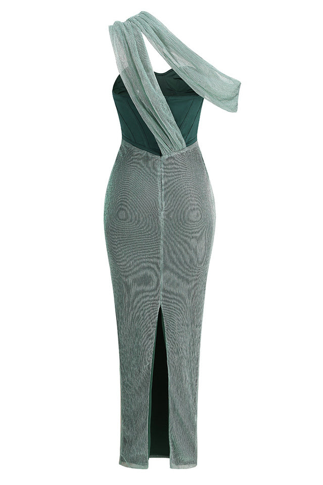 Green Celestina Draped Maxi Dress | Dress In Beauty Green Celestina Draped Maxi Dress | Dress In Beauty