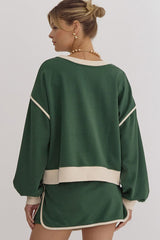Rosey Red Pullover & Skort Set
