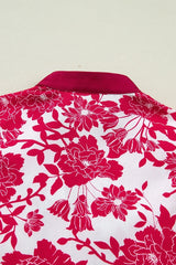 Floral Lace Trim Ruffle Sleeve Blouse | Dress In Beauty