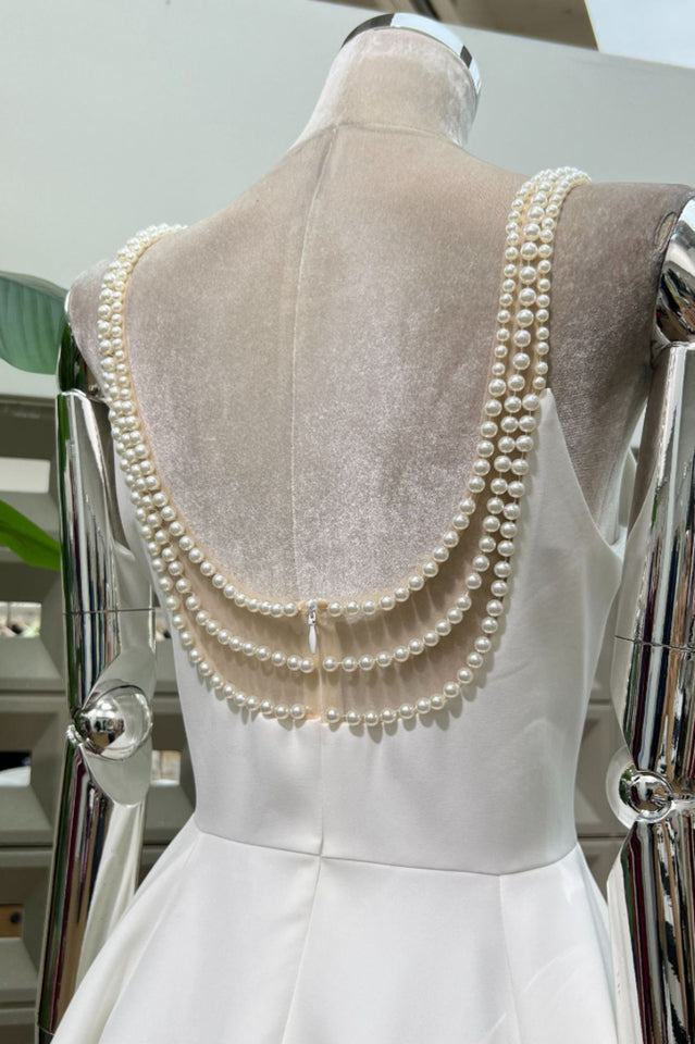 Esther Pearl Embelished Open Back Mini Dress | Dress In Beauty