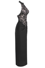 Janice Halterneck Lace Floral Maxi Dress | Dress In Beauty