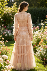 Polka Dot Sequin Embellishment Tulle Dress | Dress In Beauty