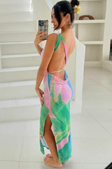 Metztli Printed Maxi Dress