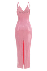 Plunging Slip Sequin Embellished Gown | Dress In Beauty