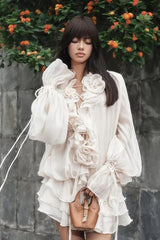 Olive Puff Sleeve Tiered Mini Dress | Dress In Beauty