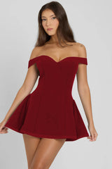 Ramona Contrast Corset Babydoll Mini Dress