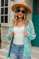 Floral Print Long Sleeve Sweater | Dress In Beauty