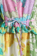 Tiered Patchwork Midi Dress | Dress In Beauty