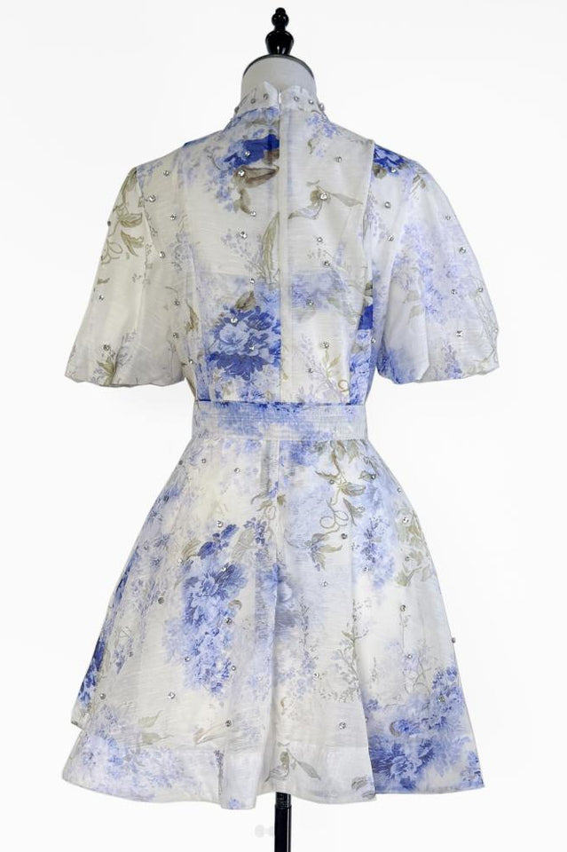 Caroline Floral Print Mini Dress | Dress In Beauty