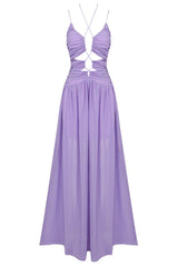 Ruched Cutout Maxi Dress