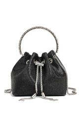 Mattea Crystal Embellished Bucket Bag