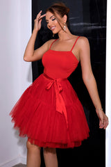 Mesh Hem Belted Cami Dress | Dress In Beauty