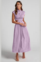 Cutout Waist Midi Dress | Dress In Beauty