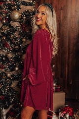 Velvet Square Neck Babydoll Dress | Dress In Beauty