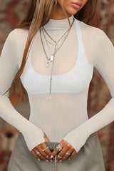 Exposed Seams Long Sleeve Top | Dress In Beauty