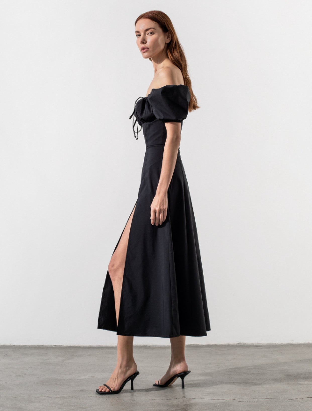 Tallulah White Puff Sleeve Midi Dress | Dress In Beauty Tallulah White Puff Sleeve Midi Dress | Dress In Beauty