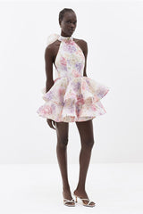 Marissa Oversized Bow Tiered Mini Dress | Dress In Beauty