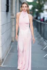 Halter Sheer Flared Dress | Dress In Beauty