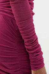 Square Neck Ruched Crepe Midi Dress | Dress In Beauty