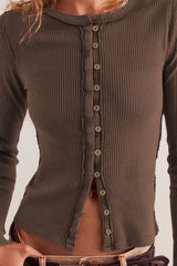 Ainoa Bordeaux Cardigan