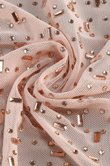 Crystal Embellished Cut Out Gown