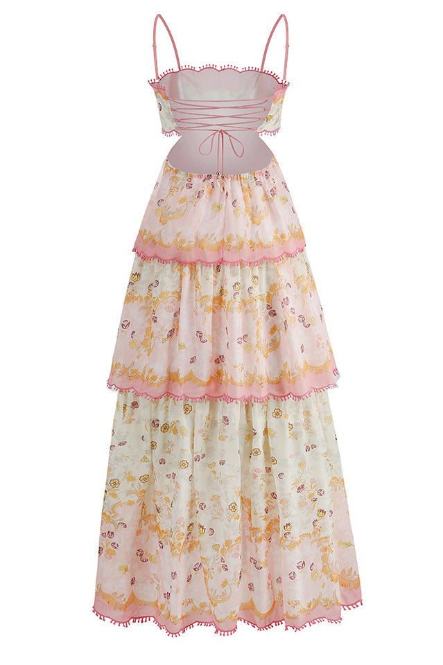 Floral Cami Tiered Ruffle Hem Dress | Dress In Beauty
