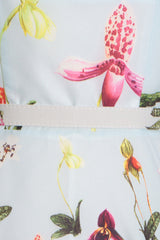 Orchids Belted Midi Tank Dress