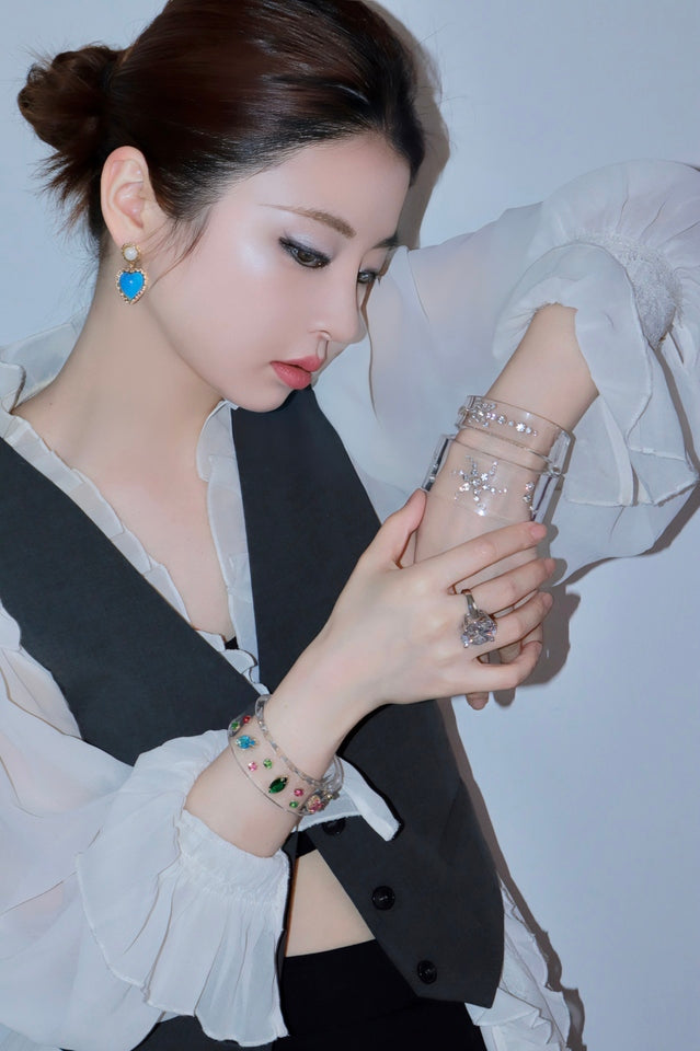 Handmade Acrylic Crystal Bracelet | Dress In Beauty