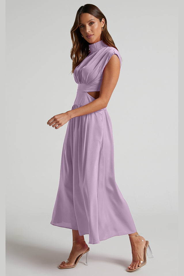 Cutout Waist Midi Dress | Dress In Beauty