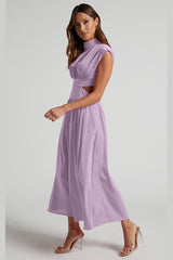 Cutout Waist Midi Dress | Dress In Beauty