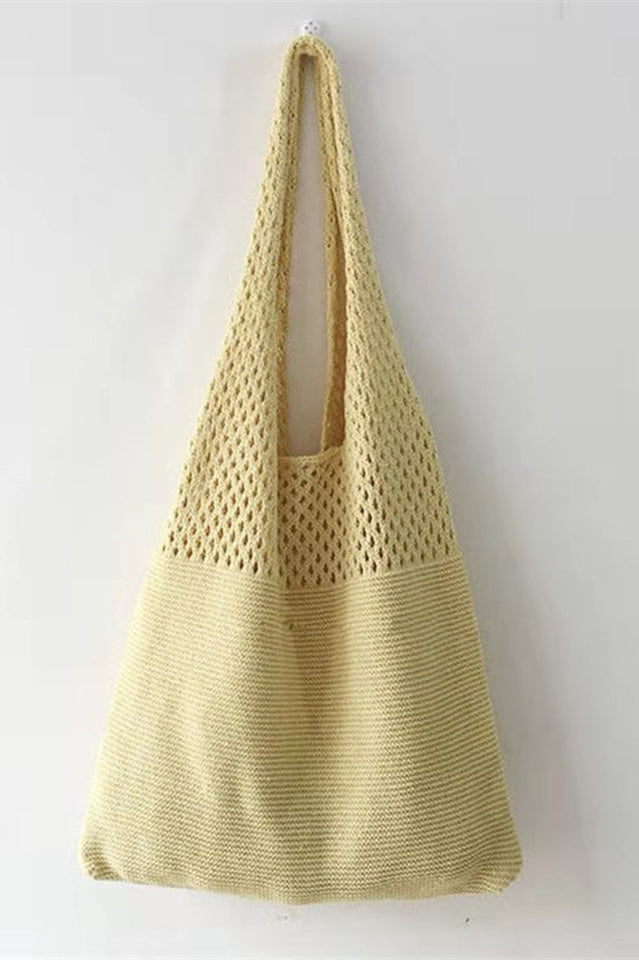 Knit Design Shoulder Bag | Dress In Beauty