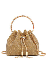 Mattea Crystal Embellished Bucket Bag