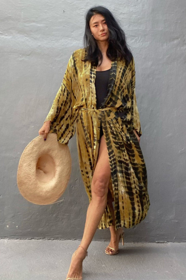 Beach Color Block Printing Cover Up | Dress In Beauty