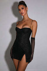 Georgia Shiny Dress With Gloves | Dress In Beauty