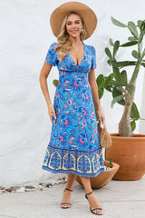 Kamoni Floral Print Boho Maxi Dress | Dress In Beauty
