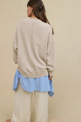 Hamptons Cotton Blend Pullover Sweater
