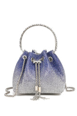 Mattea Crystal Embellished Bucket Bag
