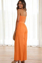 Knot Front Wide Leg Cami Jumpsuit | Dress In Beauty