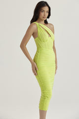 Asymmetric Cutout Midi Dress | Dress In Beauty