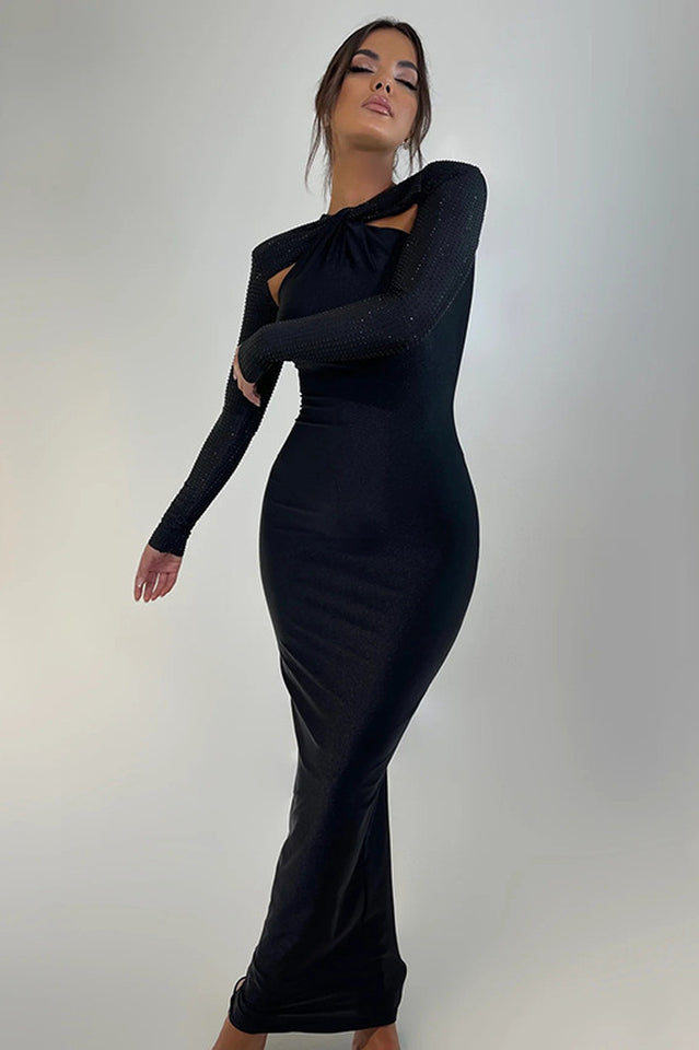 Megan Long Sleeve Patchwork Dress | Dress In Beauty